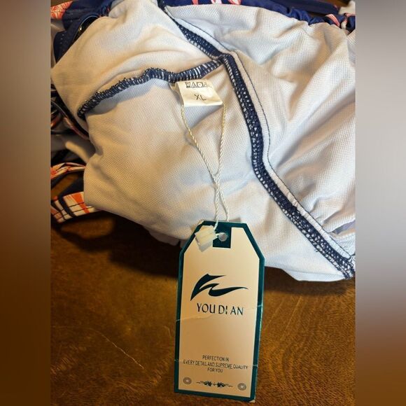 You Di An Blue Floral One Piece Swimsuit XL - Picture 5 of 6